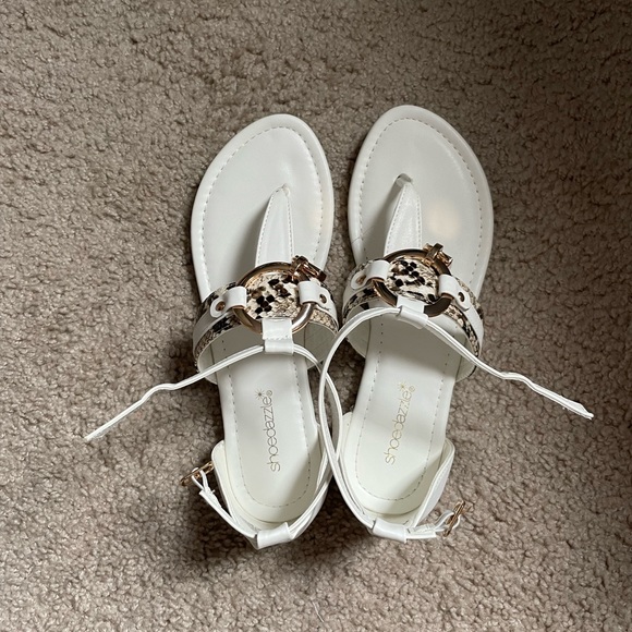 ShoeDazzle White Sandals - Picture 4 of 5